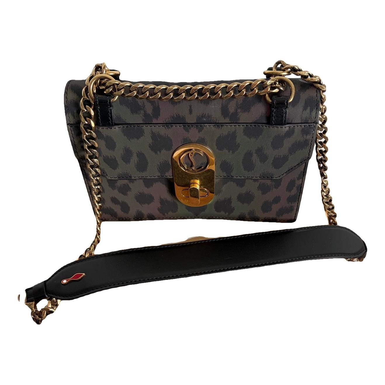 Leather clutch bag