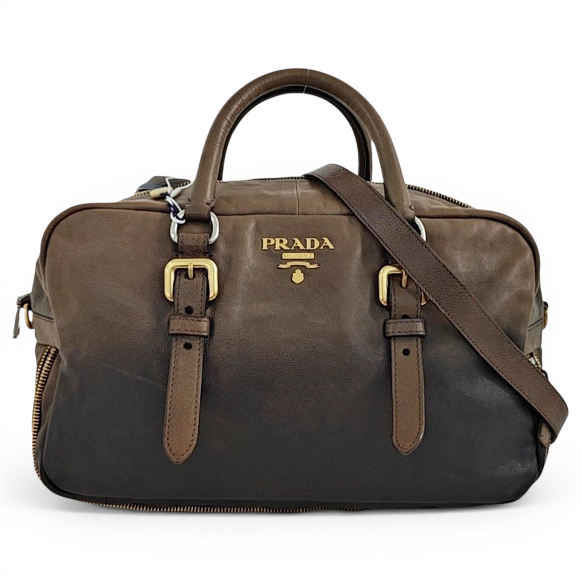 Prada City Fori Chain leather handbag