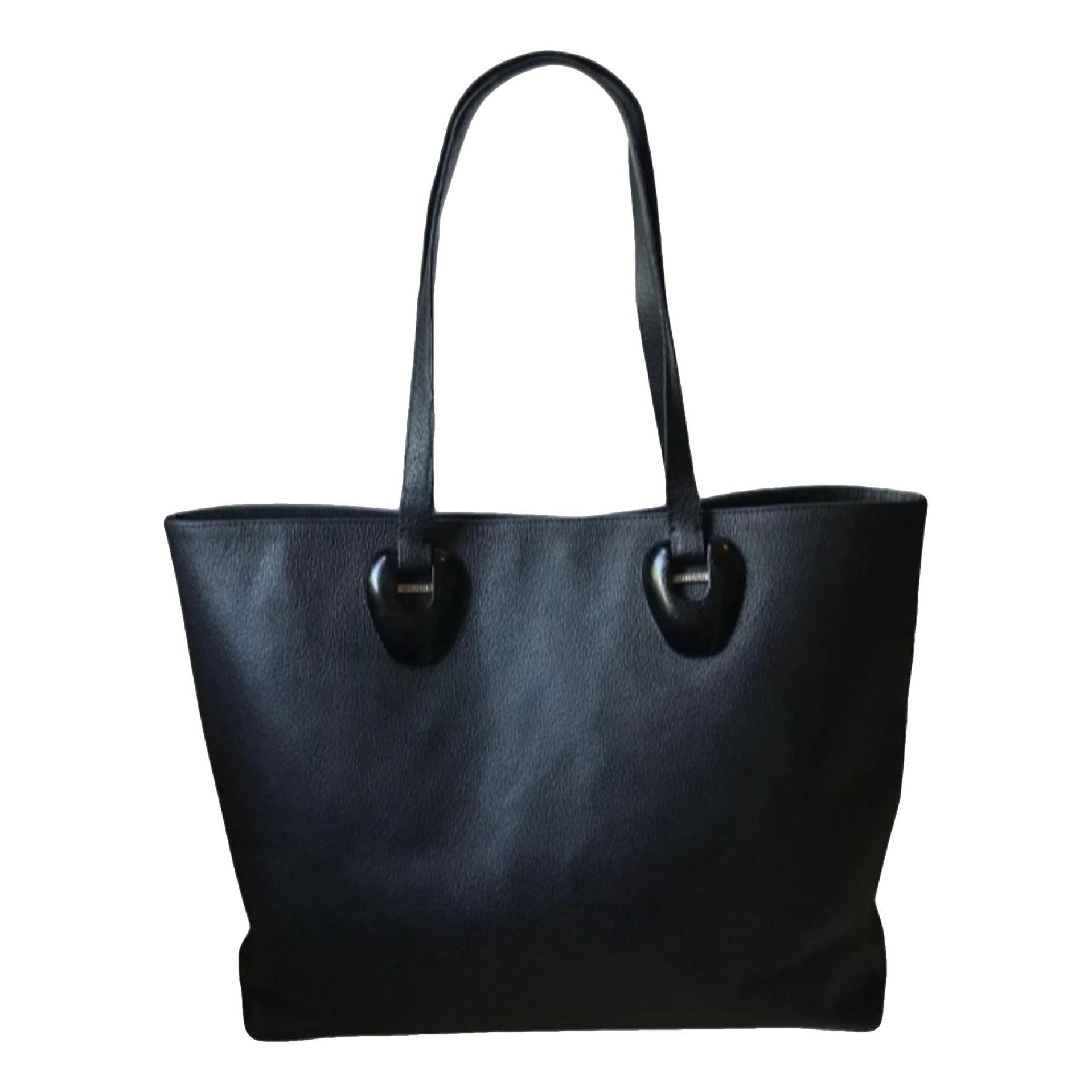 Leather tote