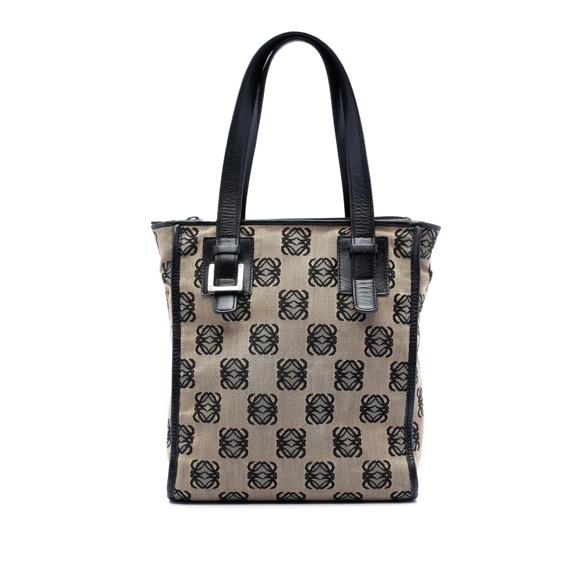 Anagram leather tote