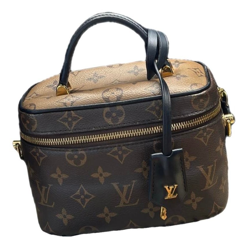 Vanity leather handbag