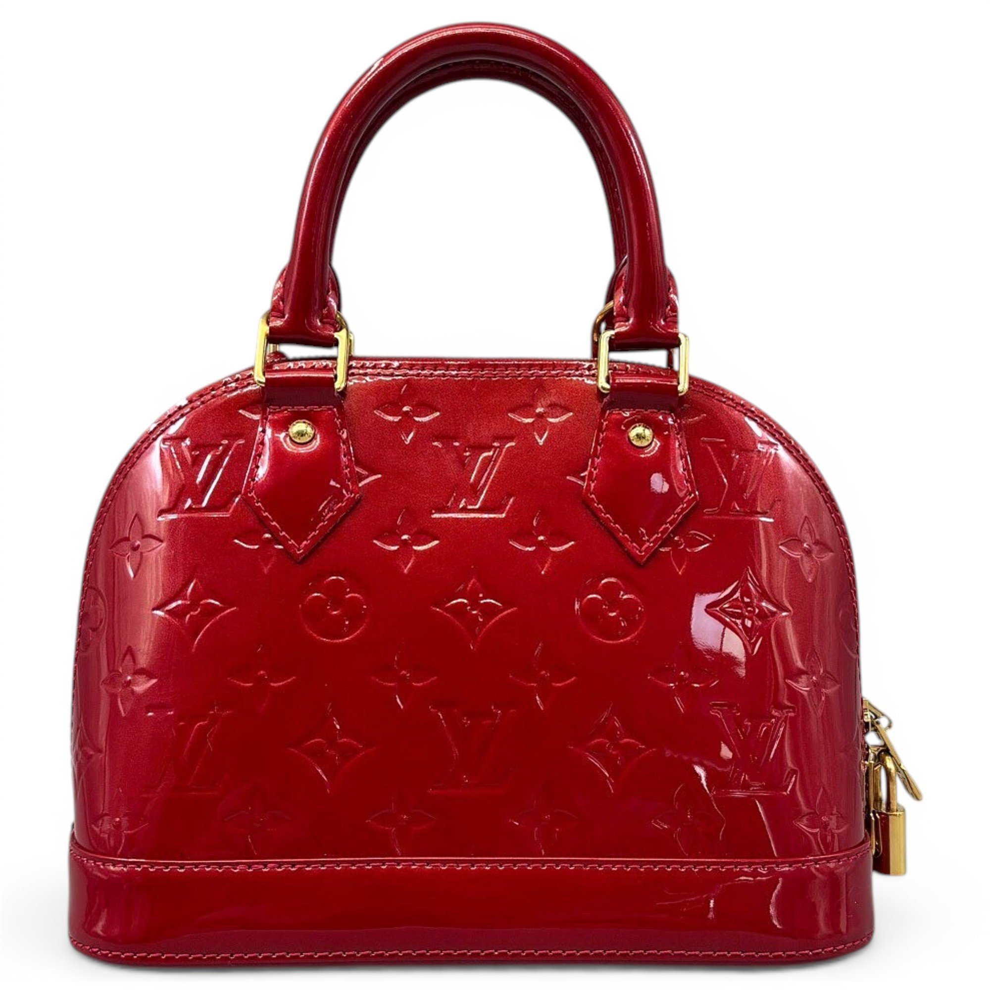 Patent leather handbag