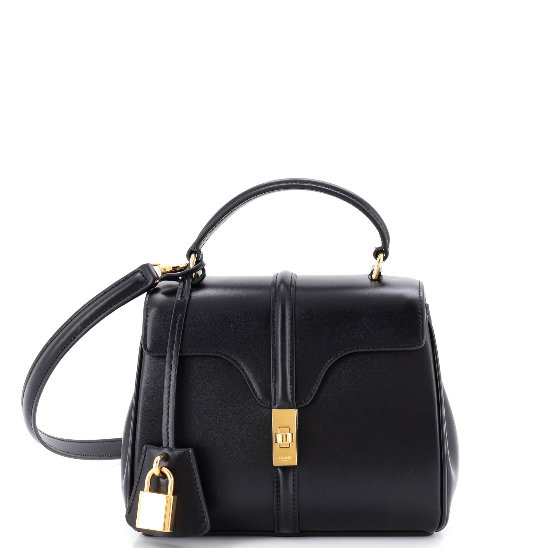 16 Top Handle Bag Smooth Calfskin Mini