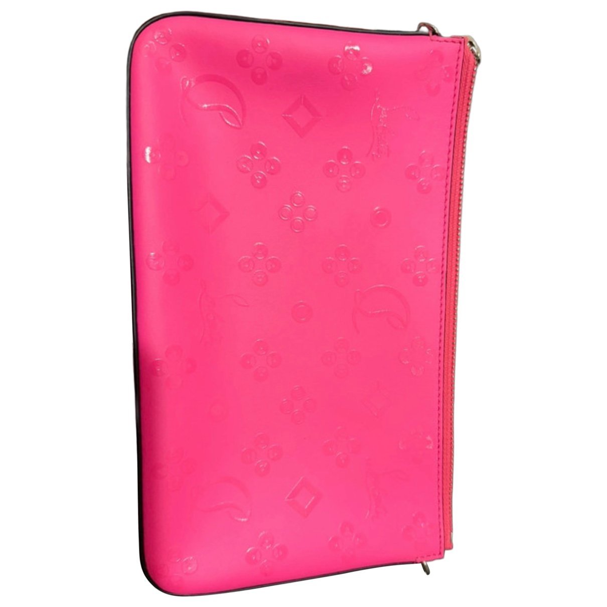 Leather clutch bag