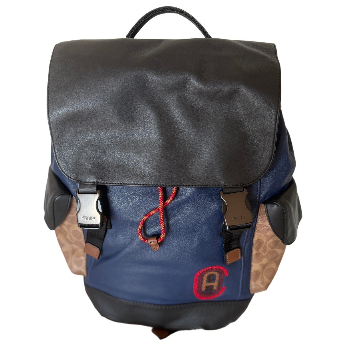 Leather backpack