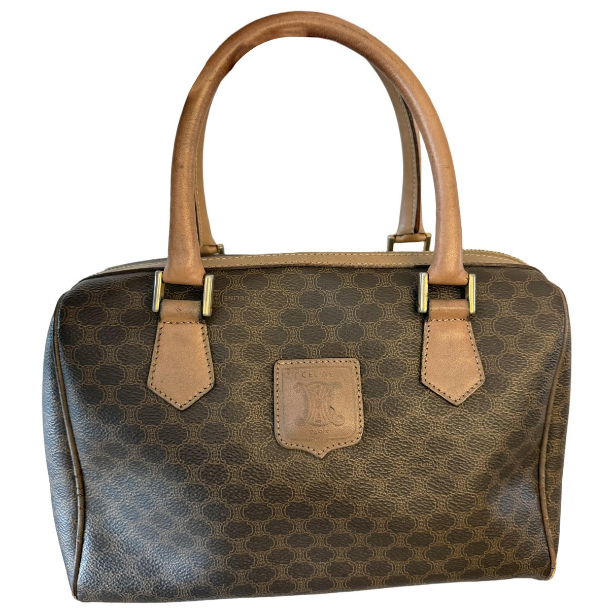 Leather bowling bag