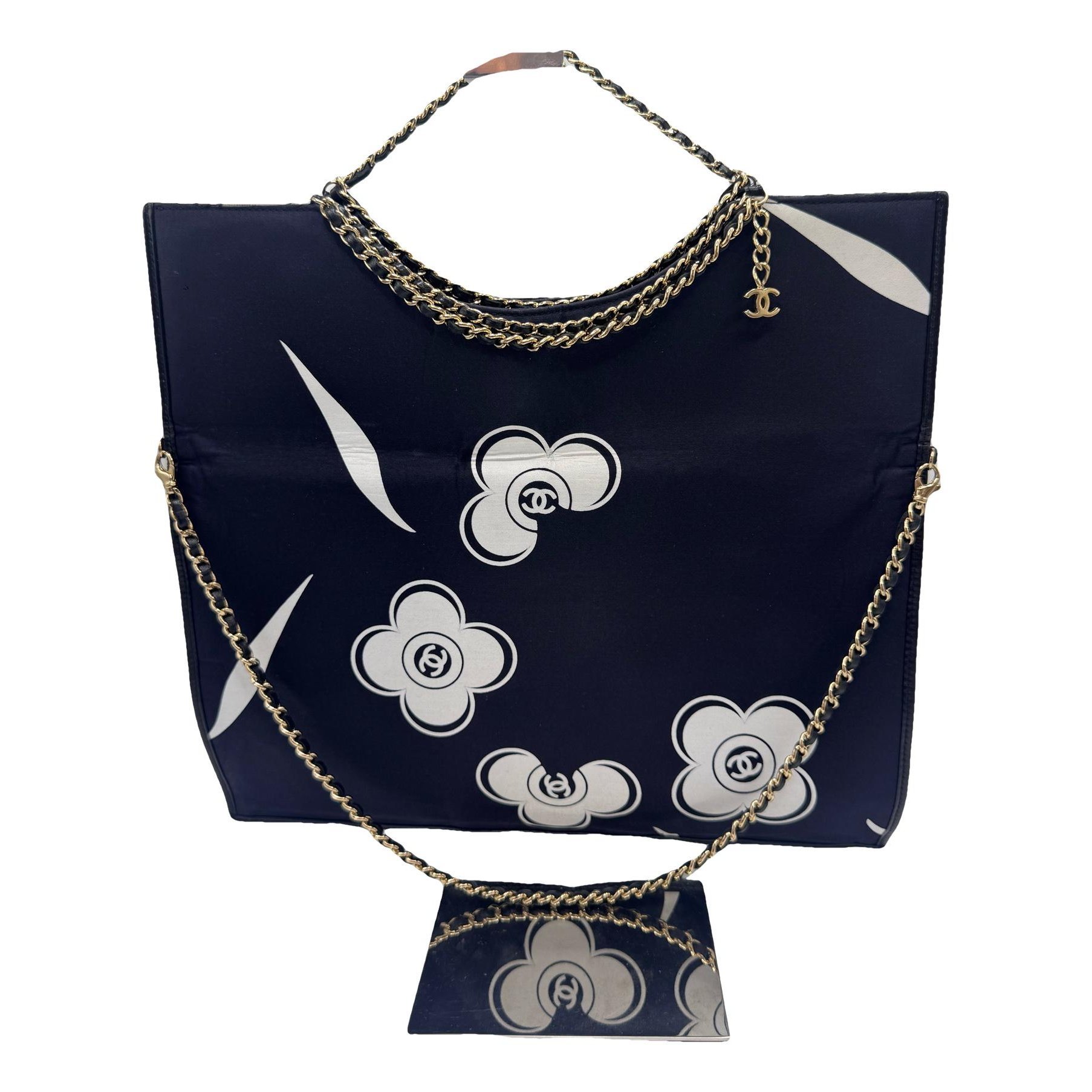 Vintage CC Chain cloth tote