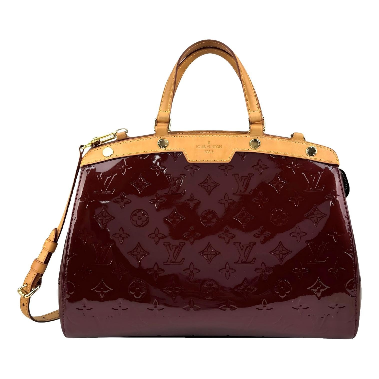 Bréa patent leather handbag