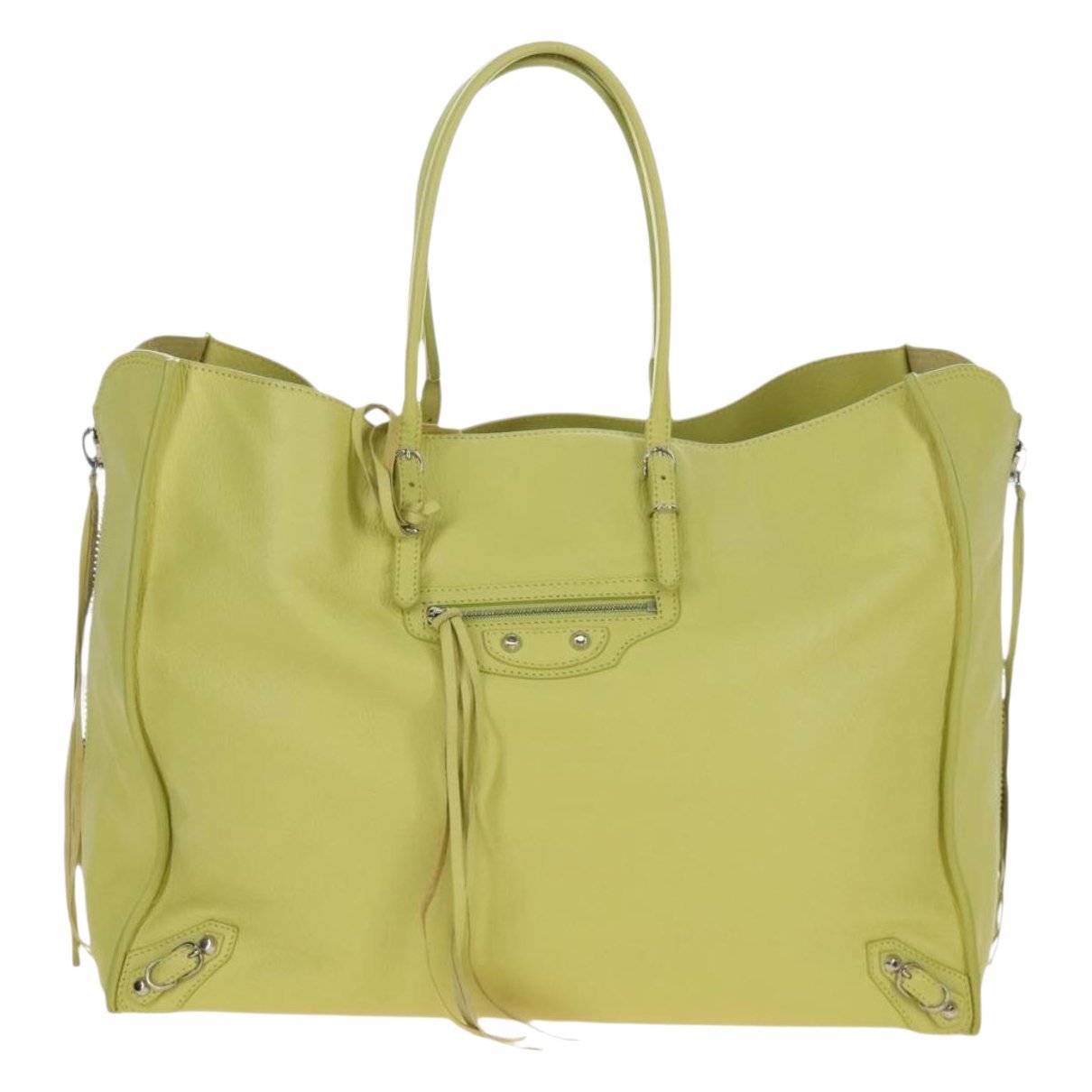 Papier leather handbag