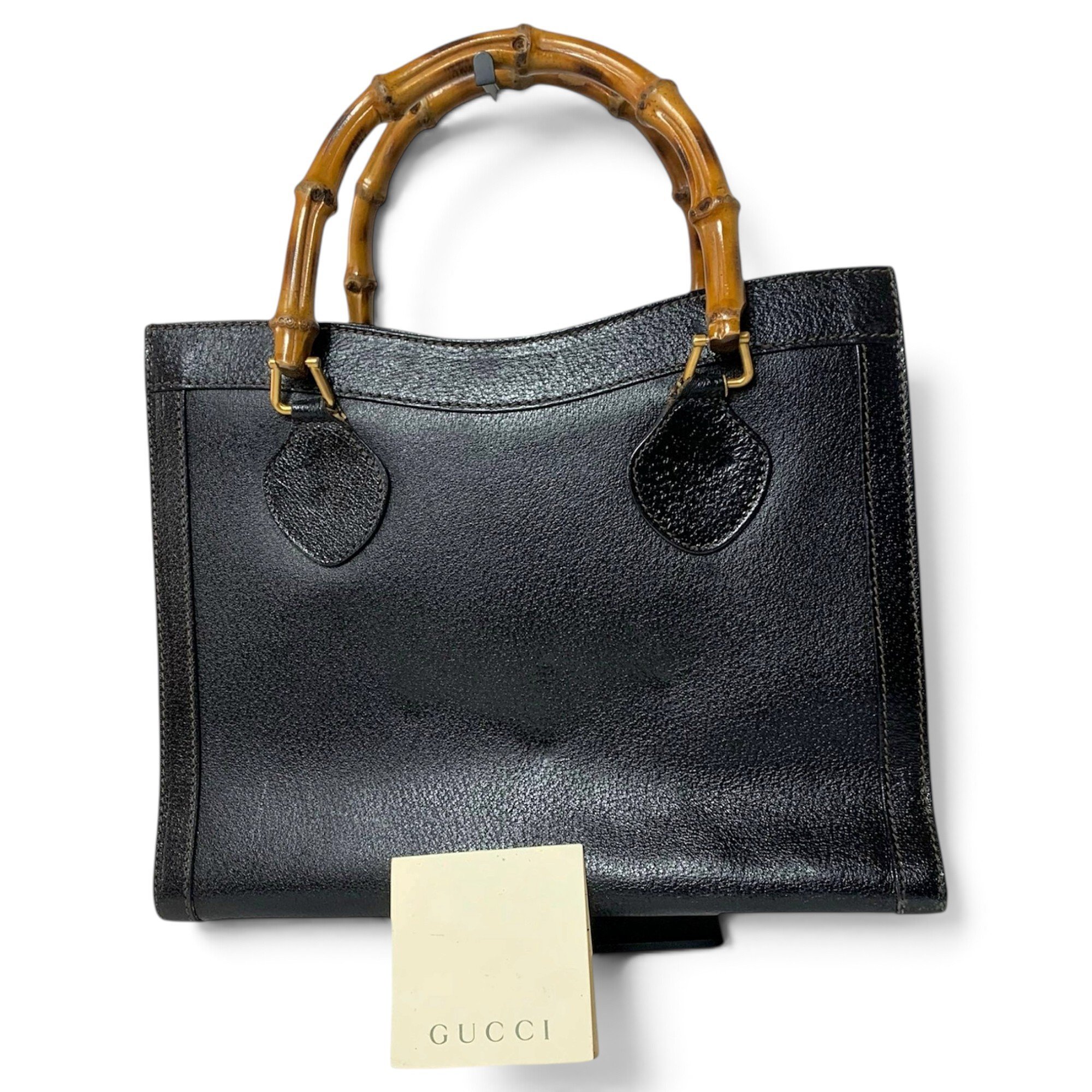 Diana Bamboo leather handbag