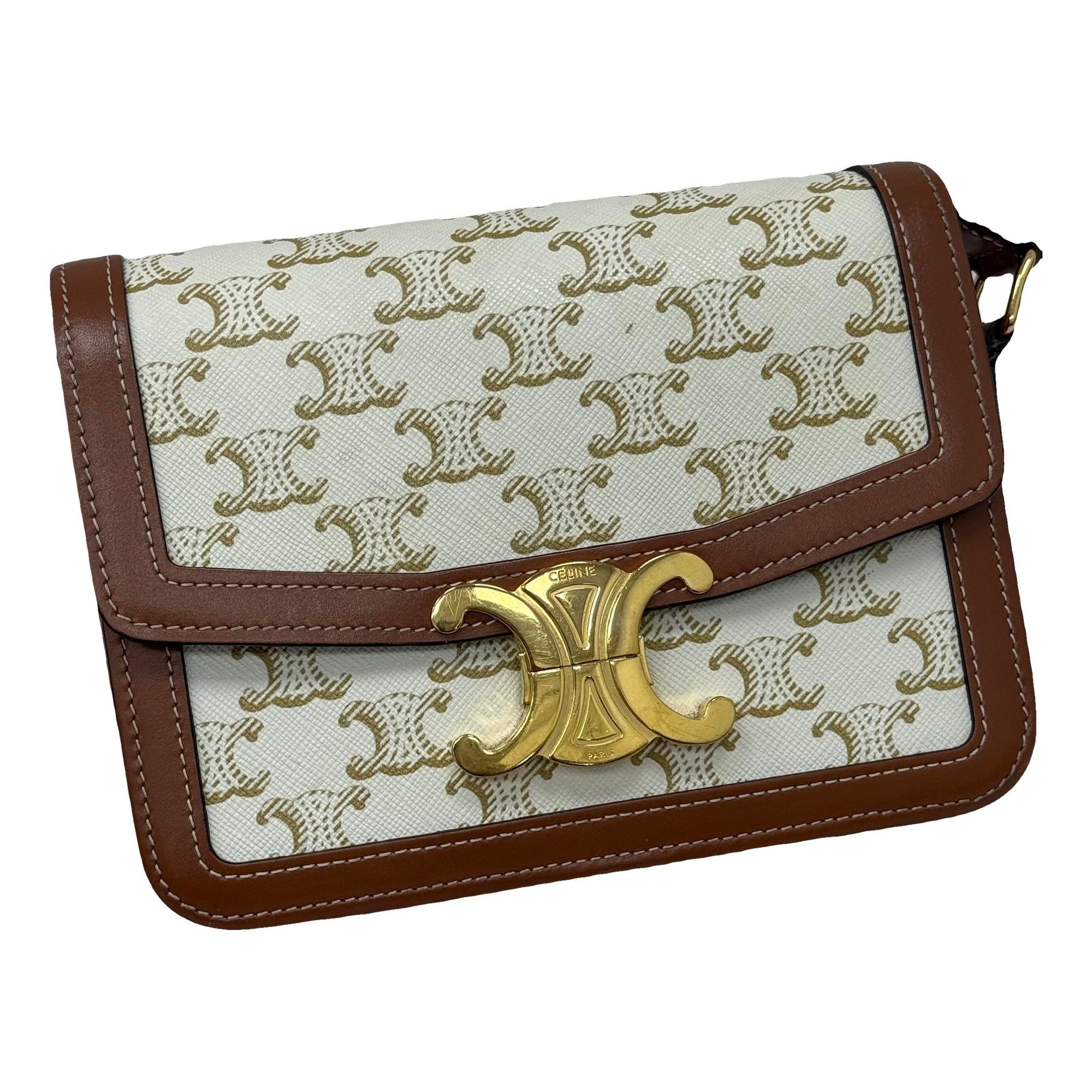Triomphe leather handbag