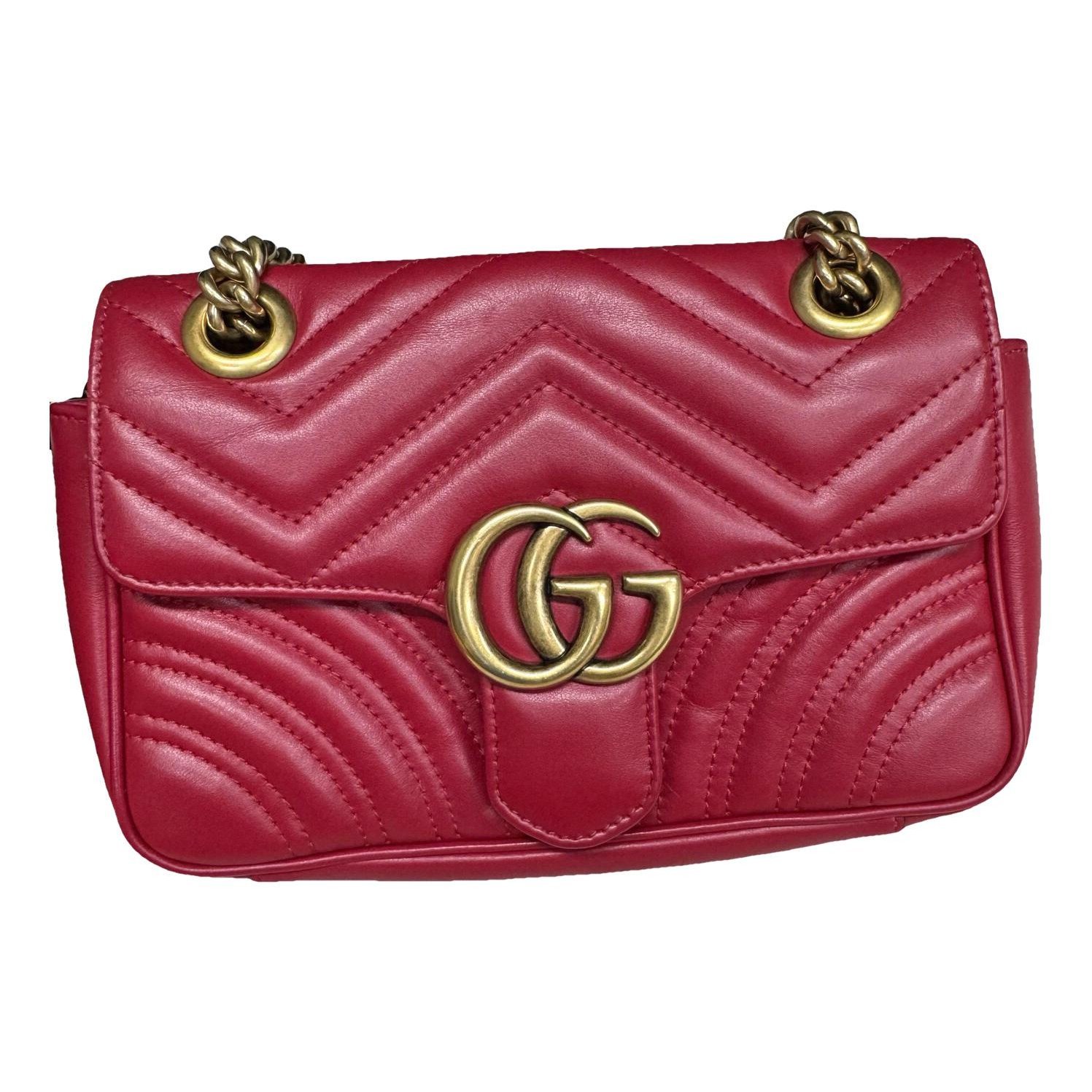 GG Marmont Flap leather crossbody bag