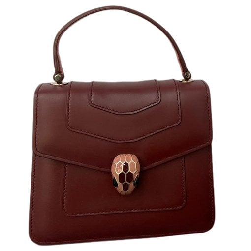 Serpenti leather handbag