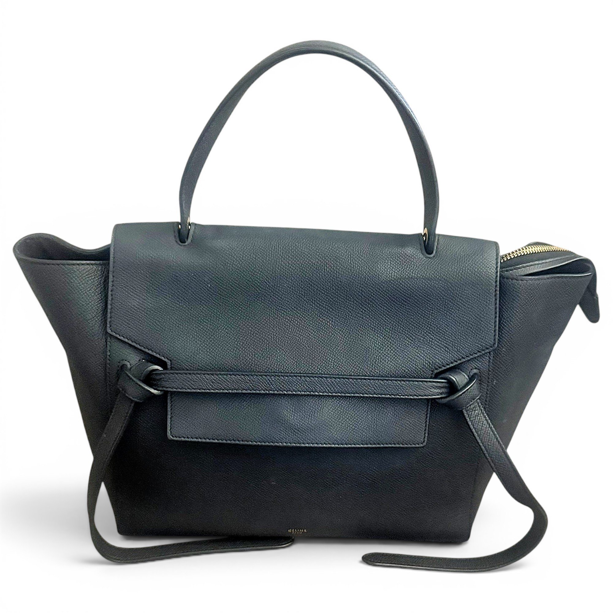 Belt leather handbag