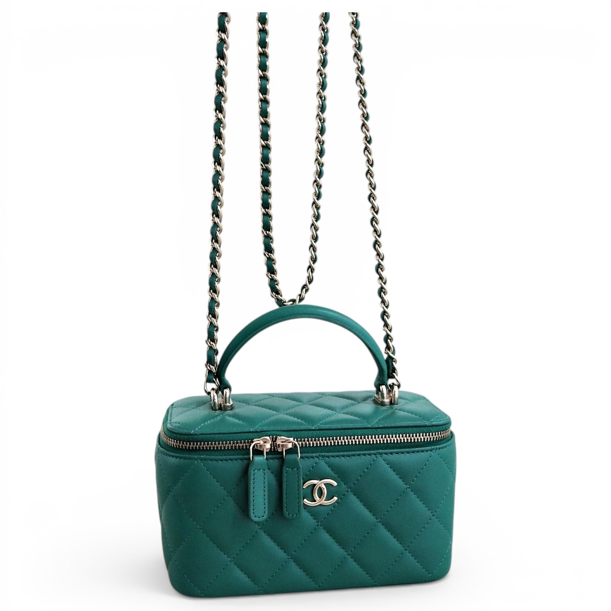 Trendy CC Vanity leather handbag