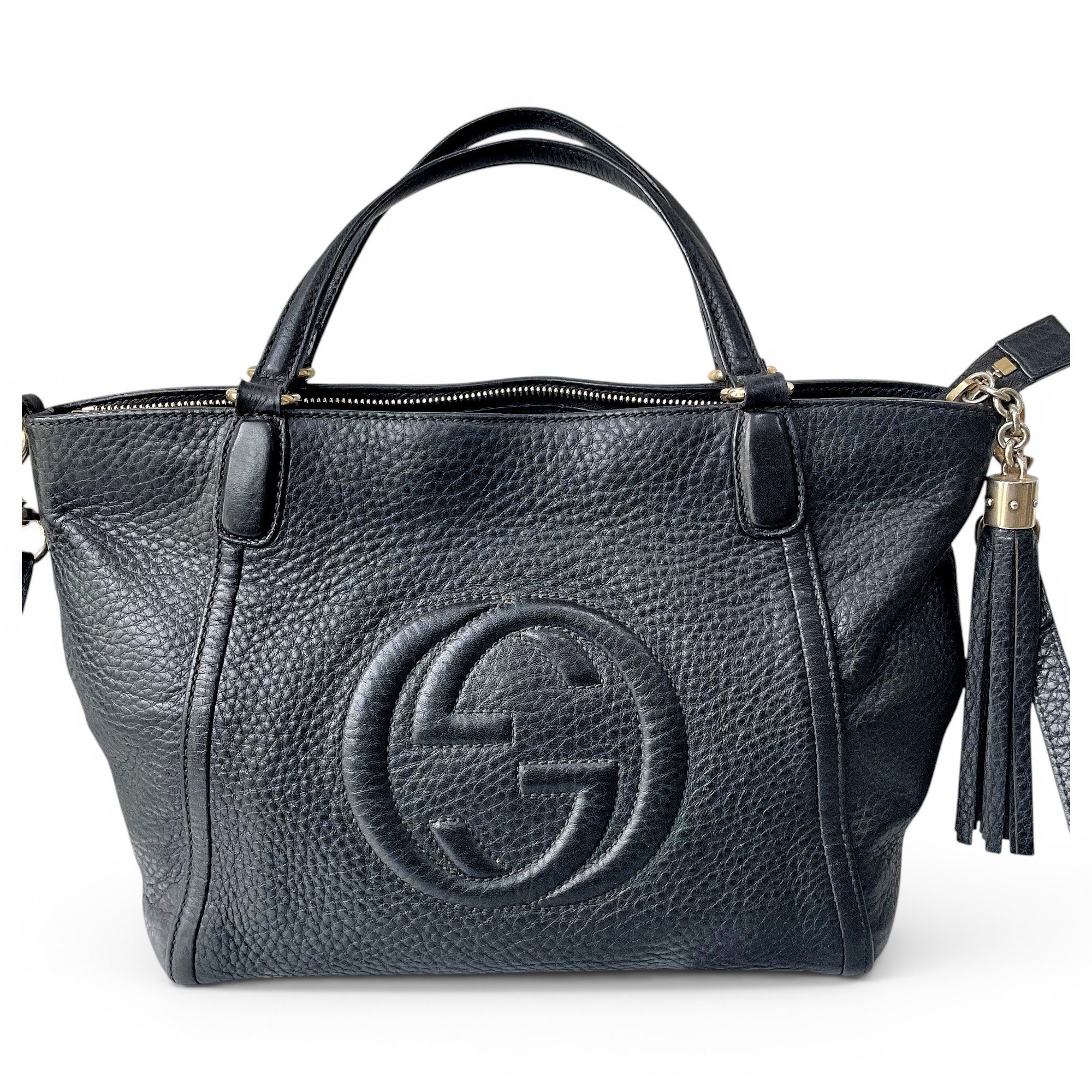 Soho Top Handle leather handbag