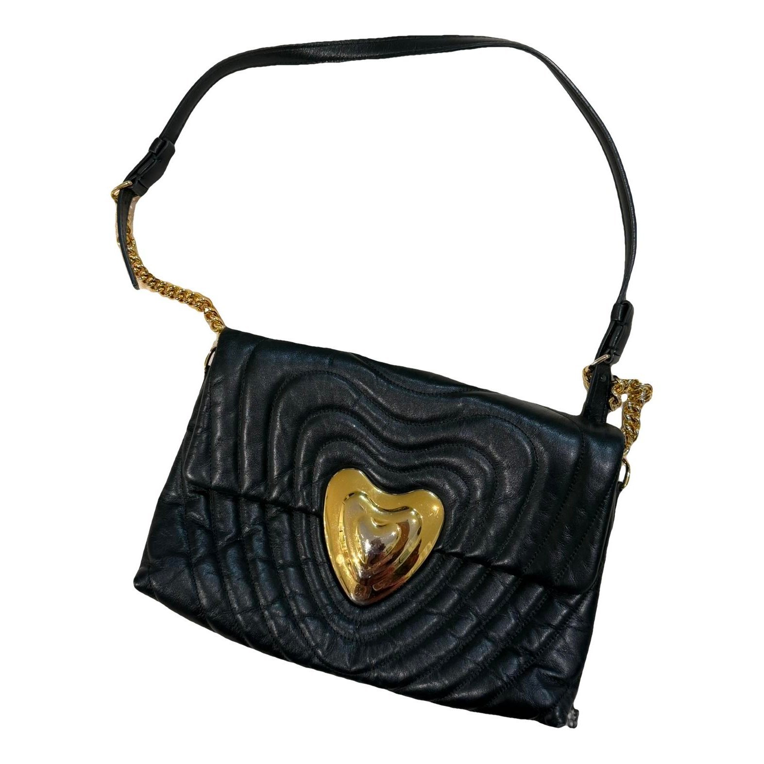 Heart bag leather handbag