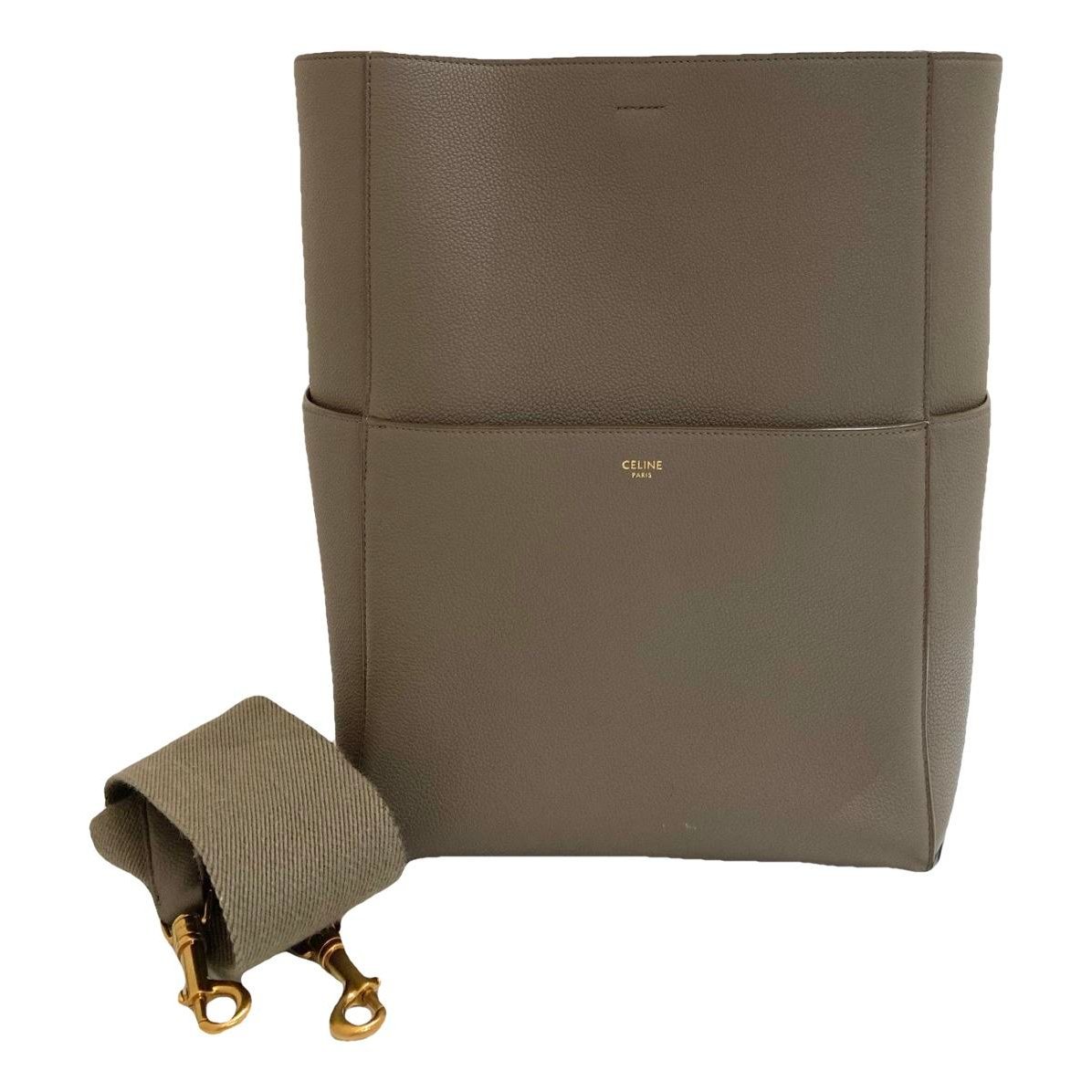 Seau Sangle leather handbag