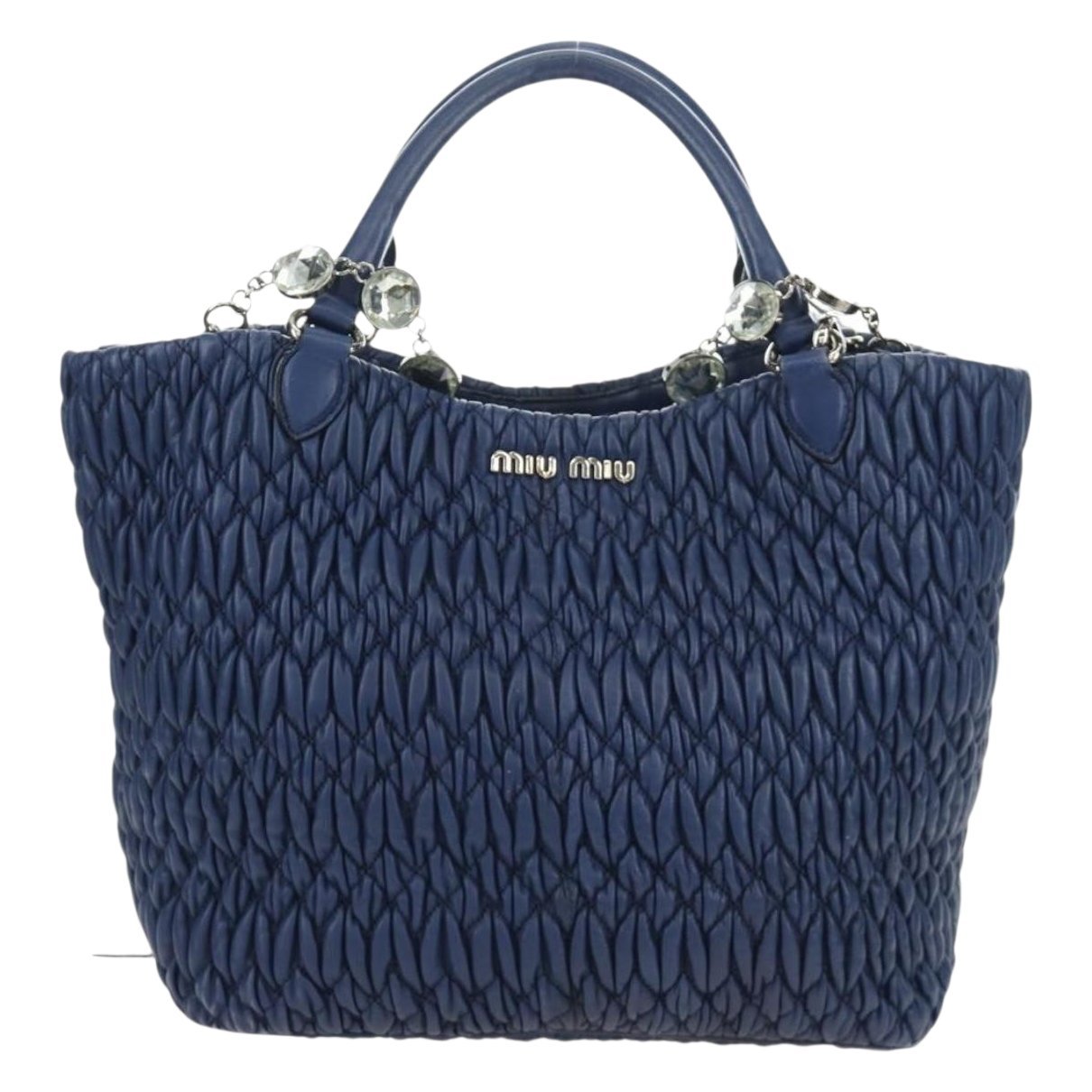 Matelassé leather handbag