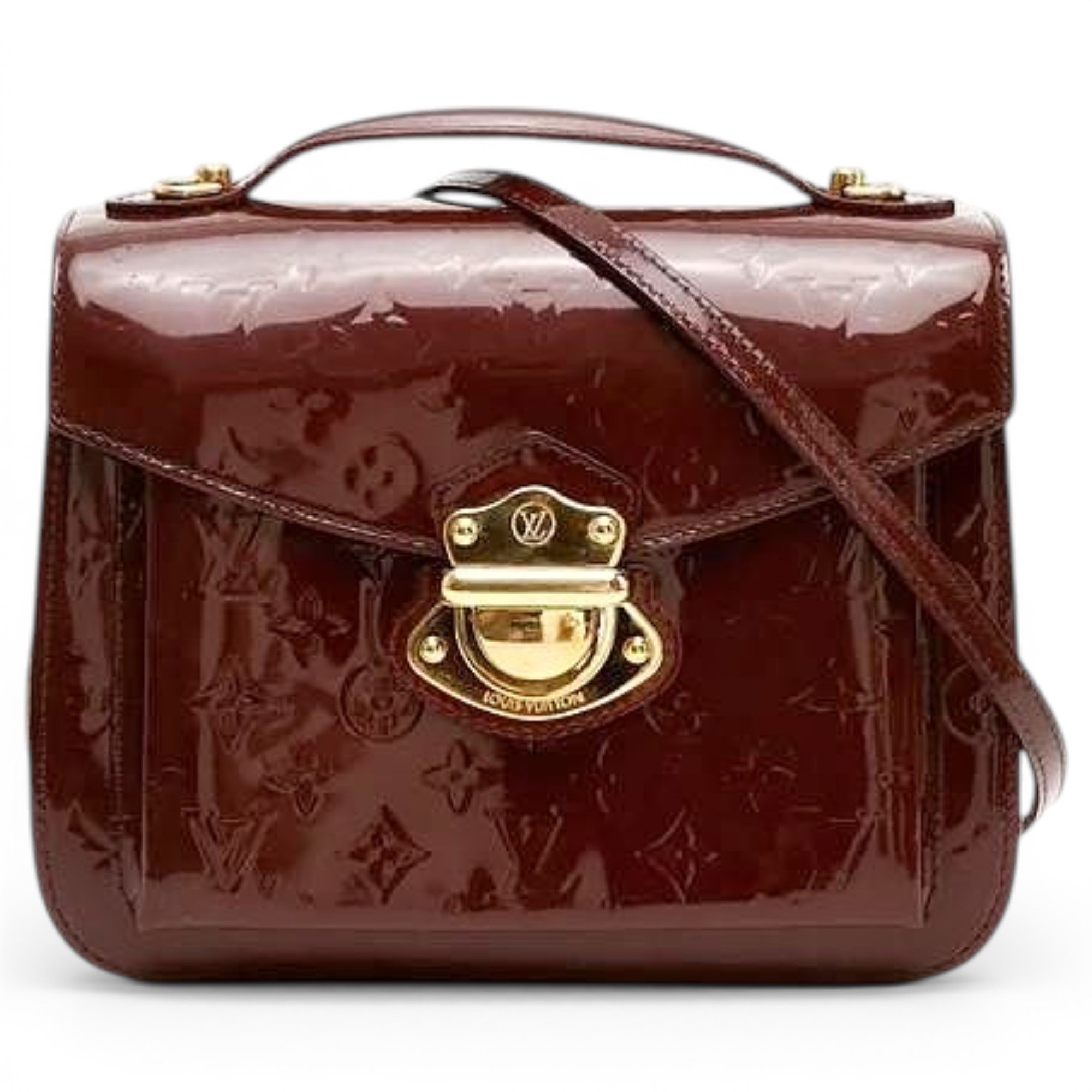 Mirada patent leather handbag