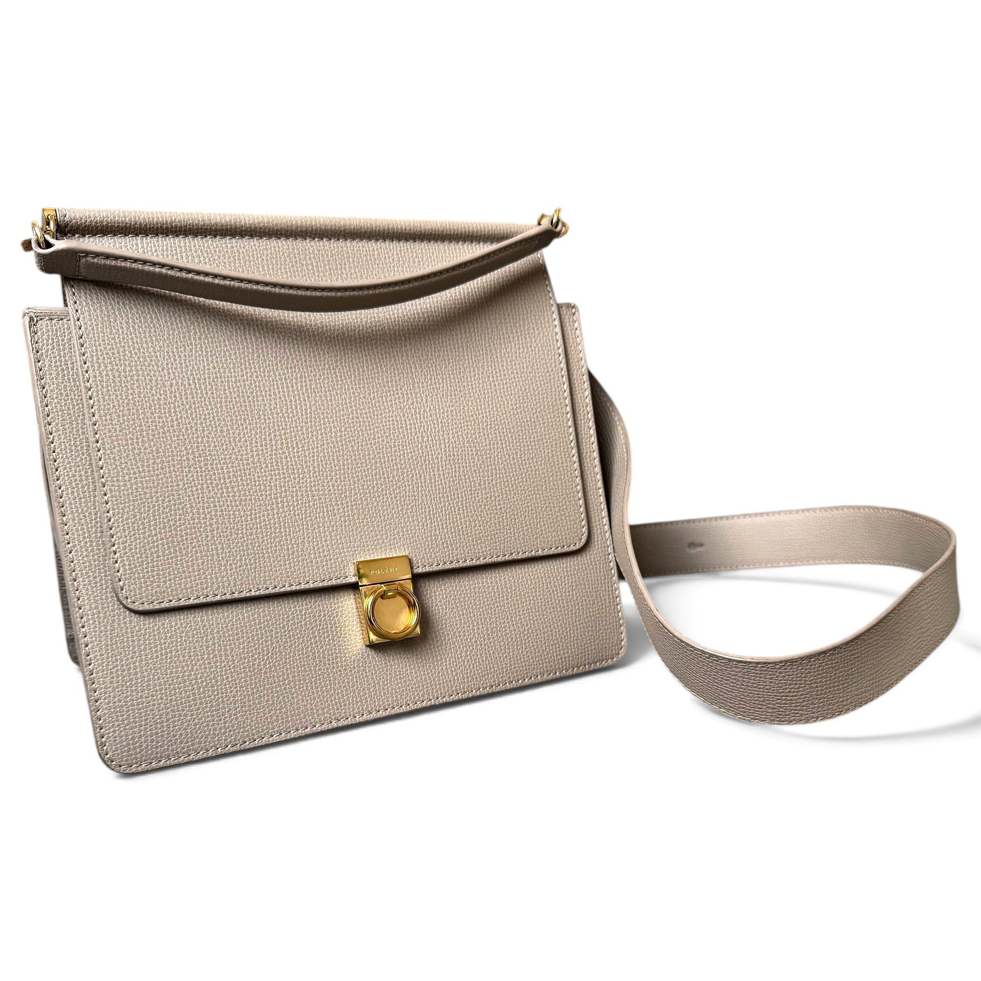 Polene Numéro Sept leather crossbody bag