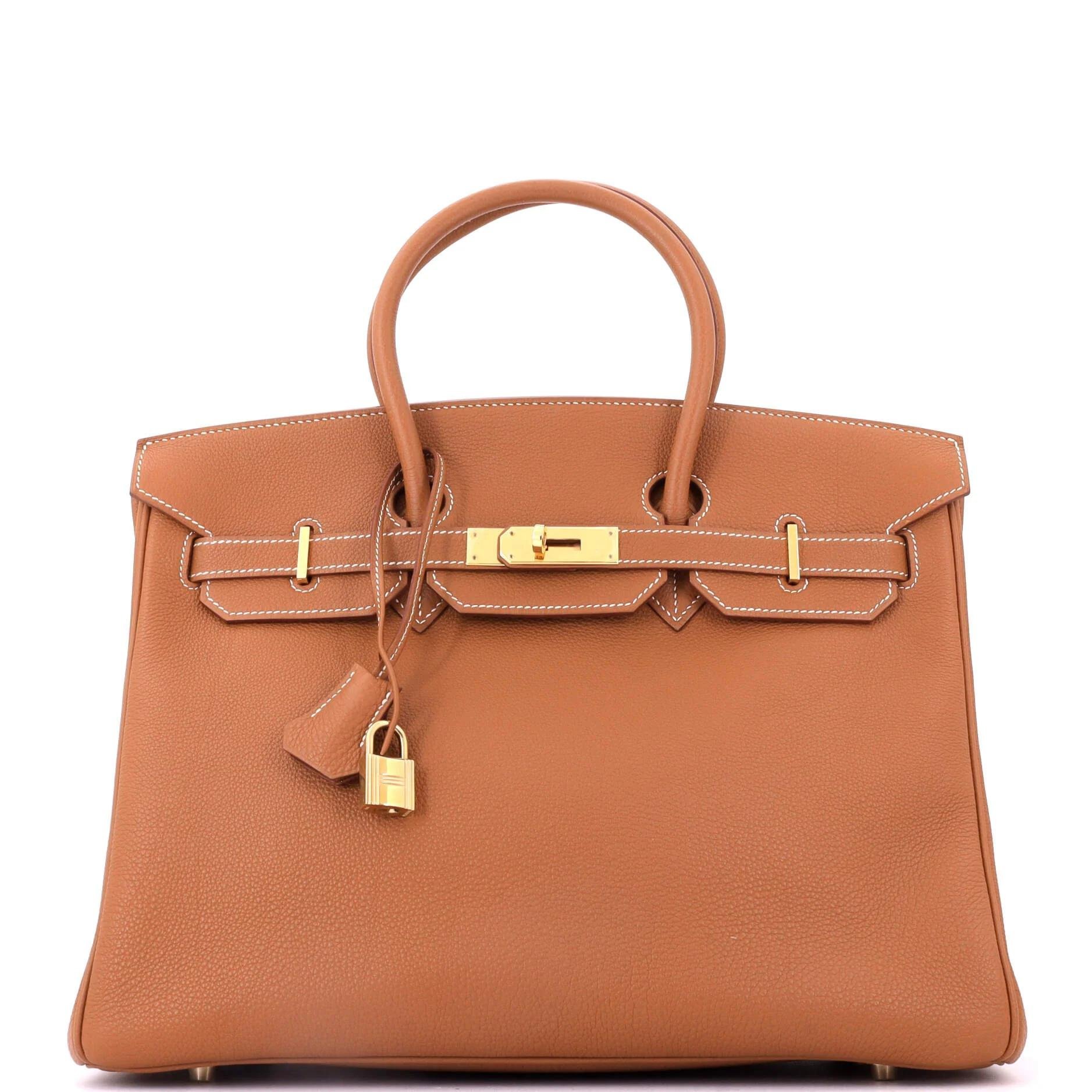 Birkin 35 leather tote