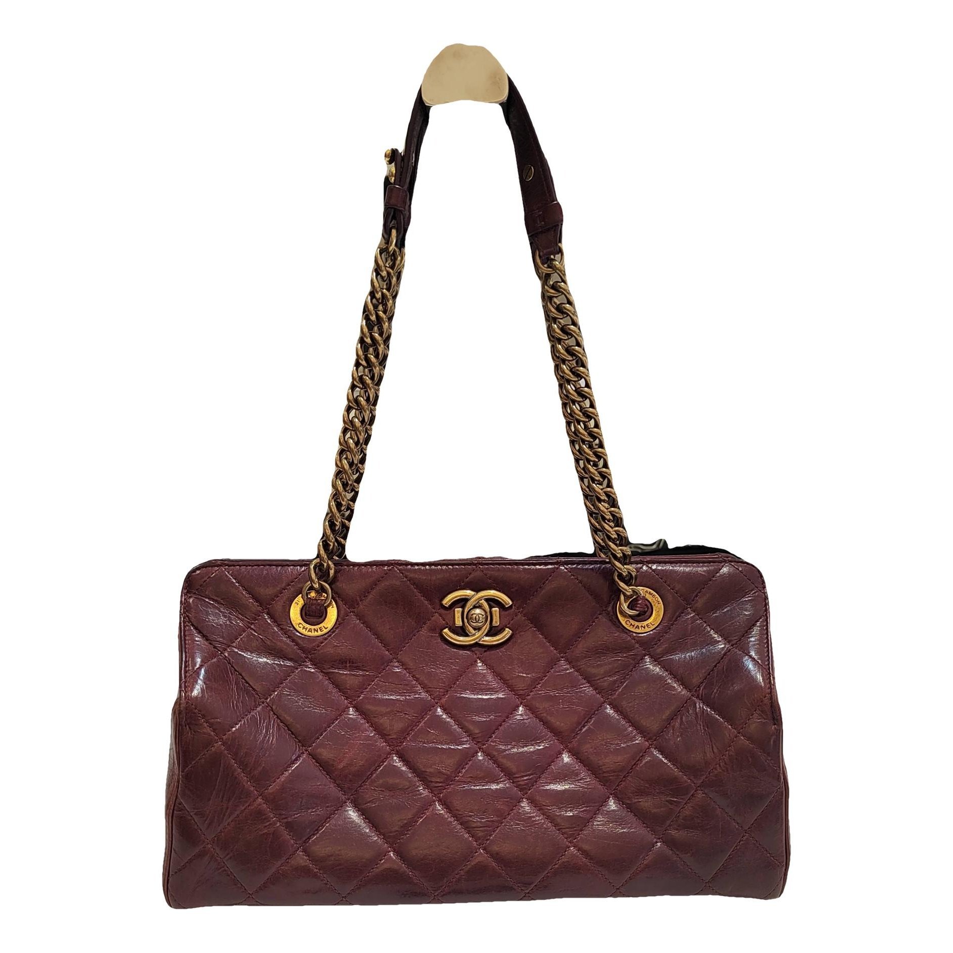 Executive leather tote