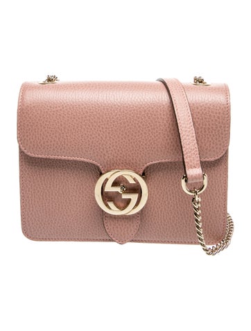 Interlocking G Dollar Calfskin Small Interlocking G Shoulder Bag