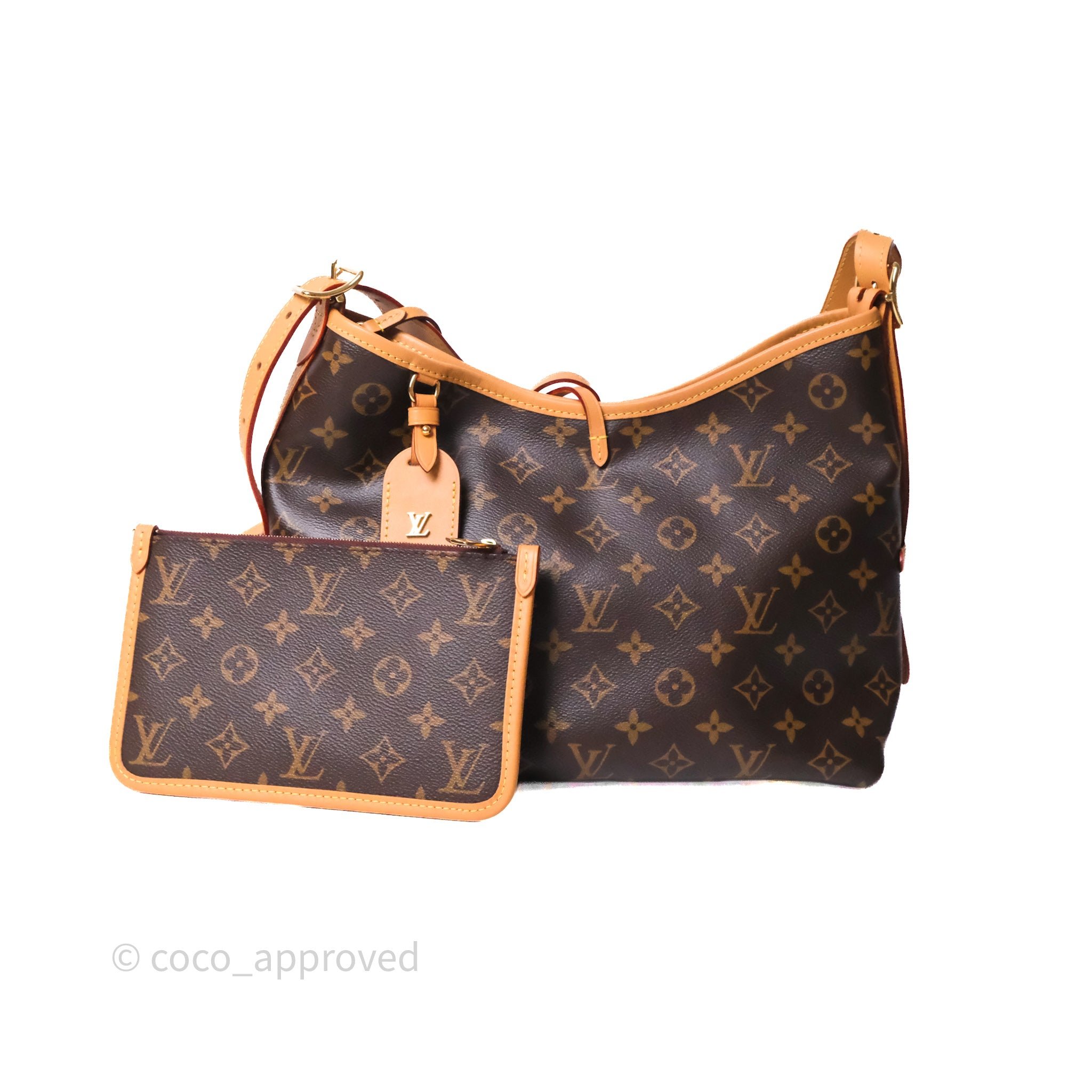 Louis Vuitton Carry All PM Shoulder Bag Monogram Canvas