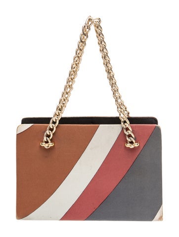 Emilio Pucci Velvet Top Handle Bag