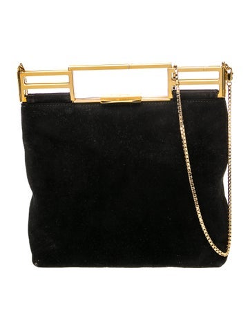 Suede Top Handle Bag
