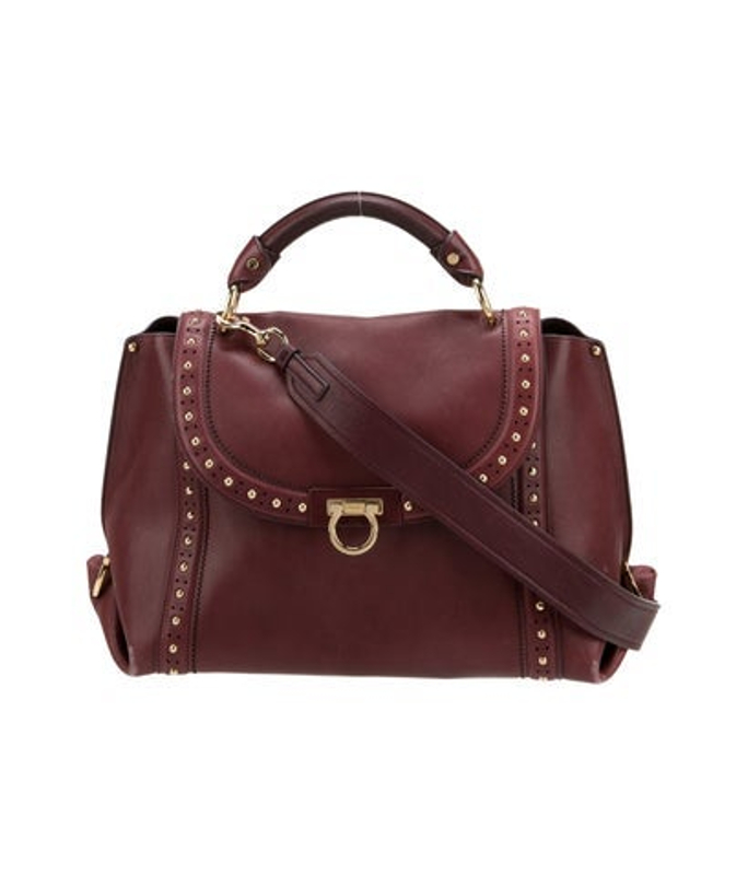 Salvatore Ferragamo Ferragamo Leather Top Handle Bag