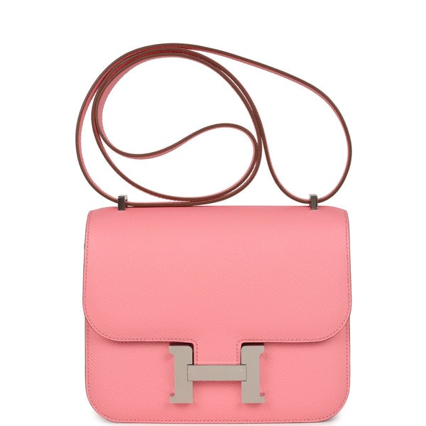 Hermes Hermes Constance 18 Rose Confetti Epsom Palladium Hardware