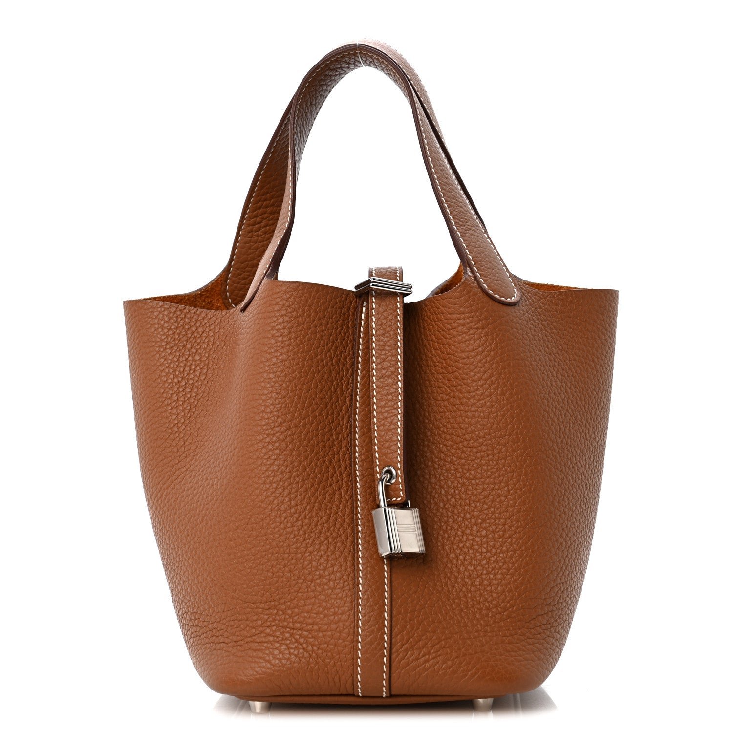 Hermes Taurillon Clemence Picotin Lock 18 PM Gold