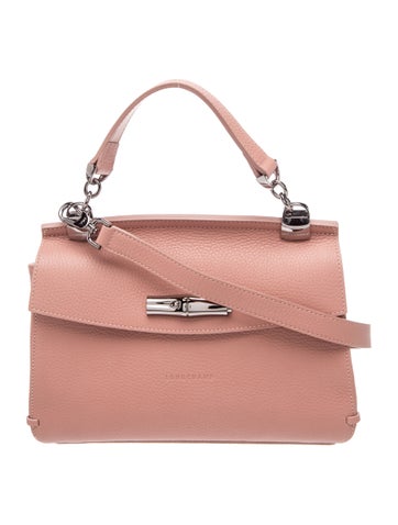 Longchamp Leather Top Handle Bag