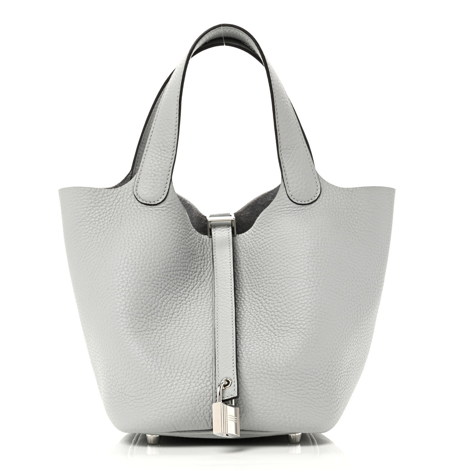Hermes Taurillon Clemence Picotin Lock 18 PM Bleu Glacier