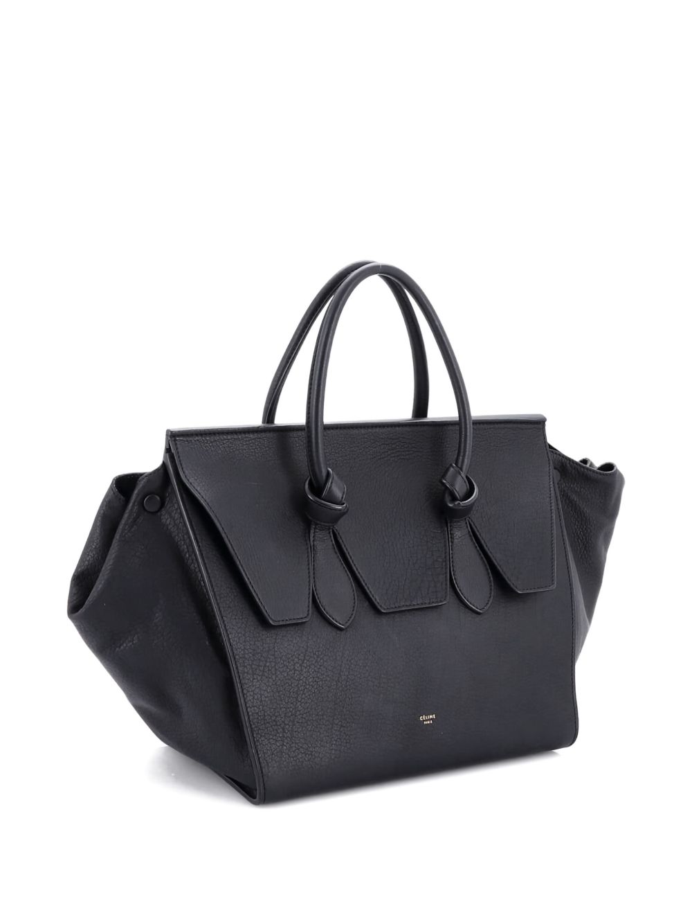 Tie Knot Grainy Leather Small tote bag