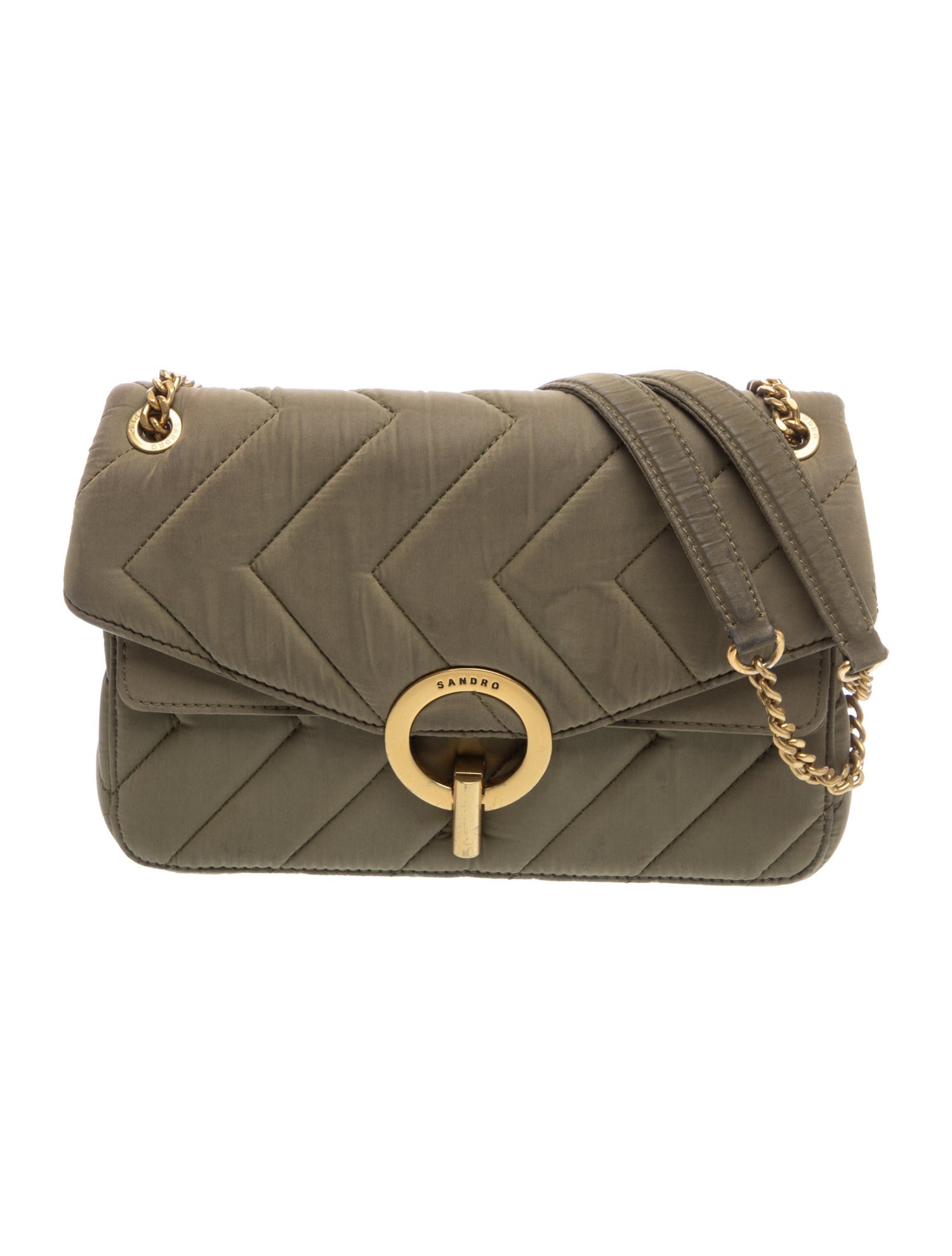 Sandro Leather Shoulder Bag