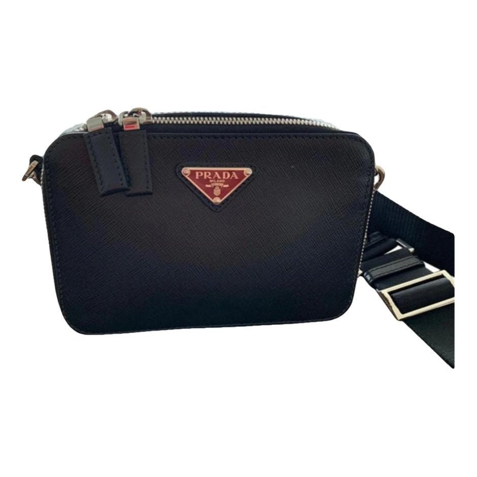 Leather clutch bag