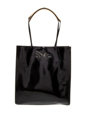 Salvatore Ferragamo Patent Leather Bucket Bag
