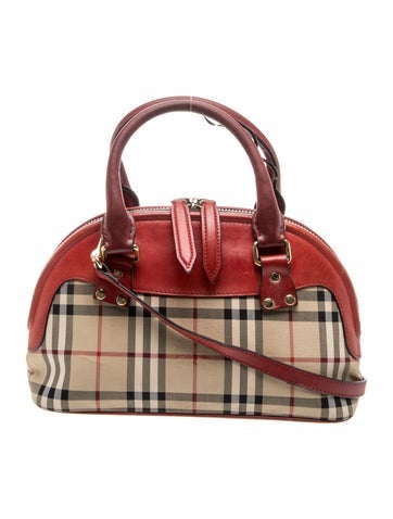 Haymarket Check Top Handle Bag Vintage