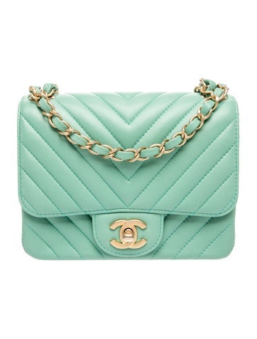 Classic Chevron Mini Square Flap Bag