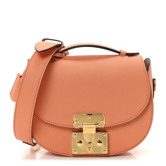 Moynat Carat Calfskin Flori PM Orange