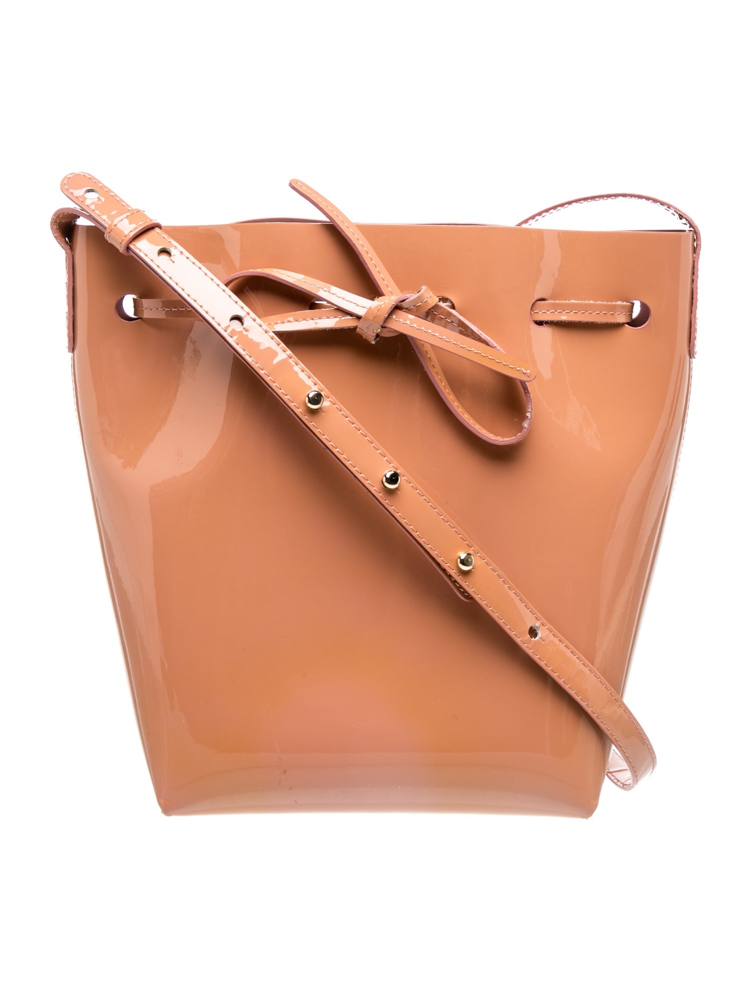 Mansur Gavriel Patent Leather Bucket Bag