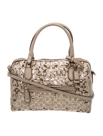 Coach Sequins Top Handle Bag