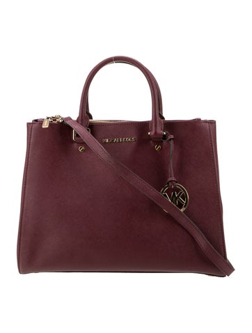 Michael Kors Saffiano Leather Top Handle Bag