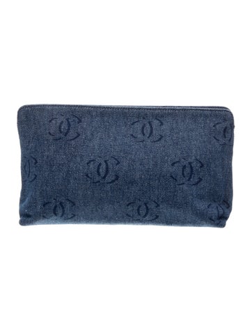 Denim CC Clutch
