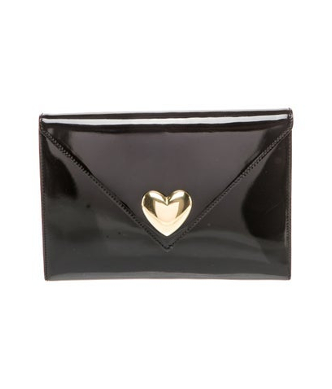 Moschino Patent Leather Clutch