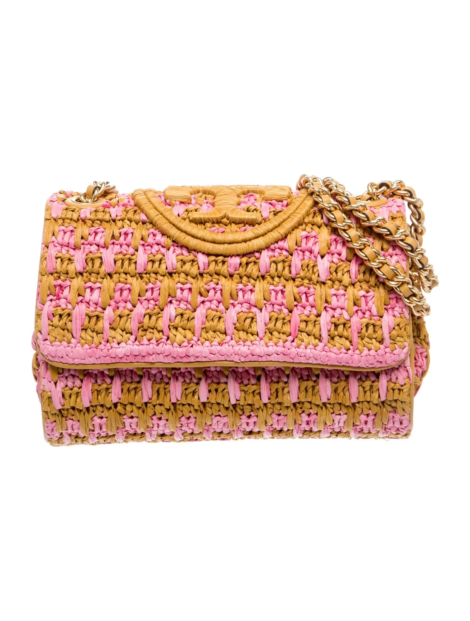Tory Burch Raffia Shoulder Bag