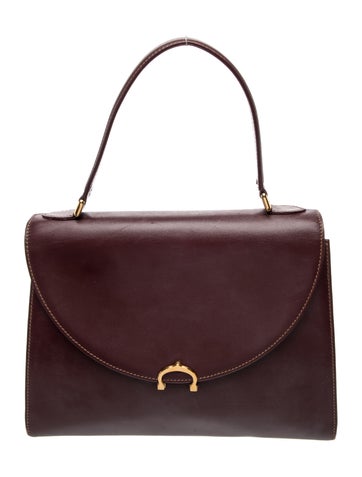 Cartier Leather Top Handle Bag